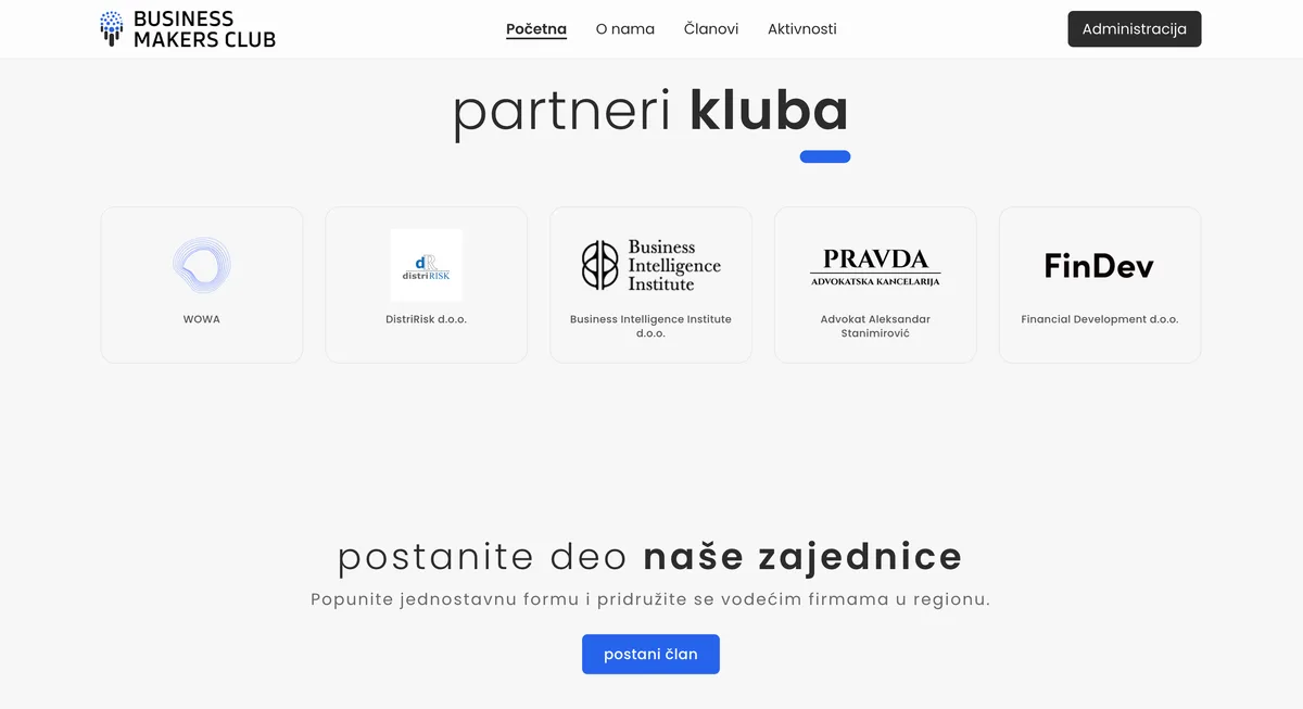 BMC club partners section