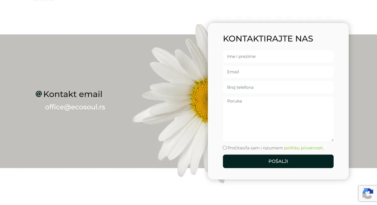 ECOSOUL contact form